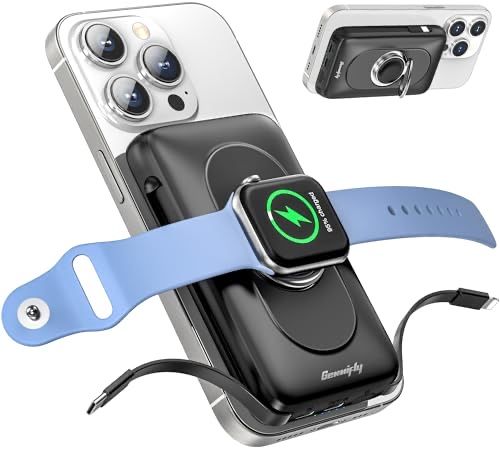 Powerbank type C + bezprzewowody Genmifly 10000mAh