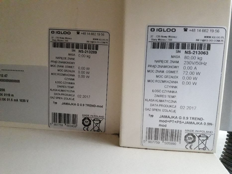witryna neutralna+grzewcza Igloo rok 2017 ZESTAW