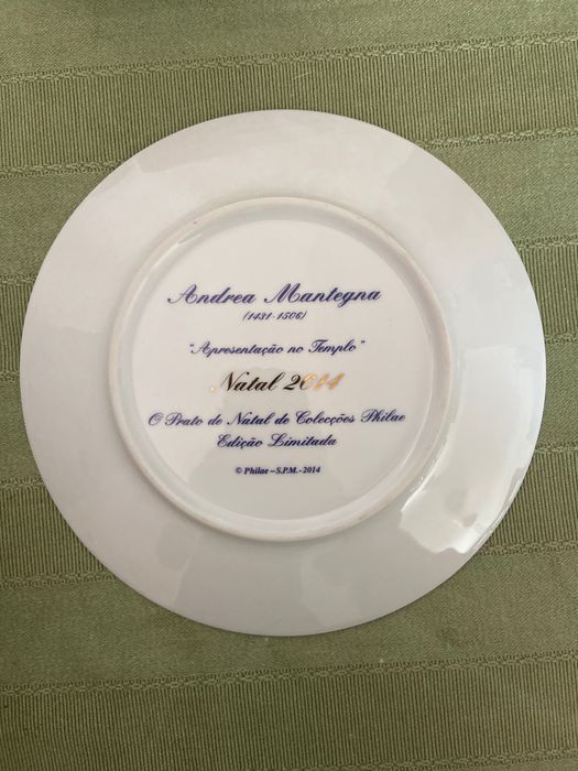 19 Pratos - Coleção de pratos de Natal - Coleções Philae (19 pratos)