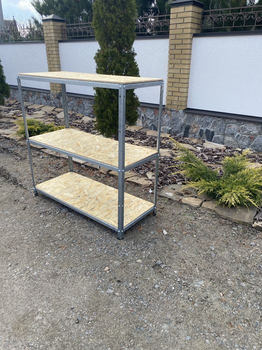 Стеллаж стелаж полки полиці в гараж в підвал магазин склад консервація