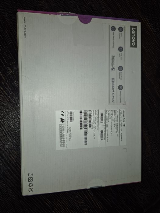 Pudełko po tablecie Lenovo tab M10