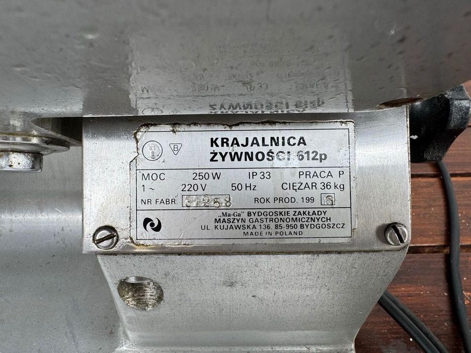 Krajalnica żywności Ma-Ga 612P