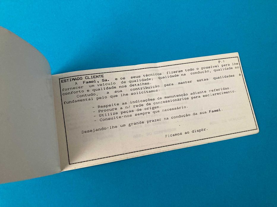 Famel Faxion 50 Maintenance Manual64739989948801121