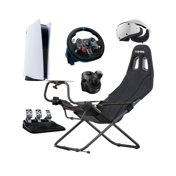 Wynajem wyścigowy symulator jazdy - simracing PS5/ VR2/ G29