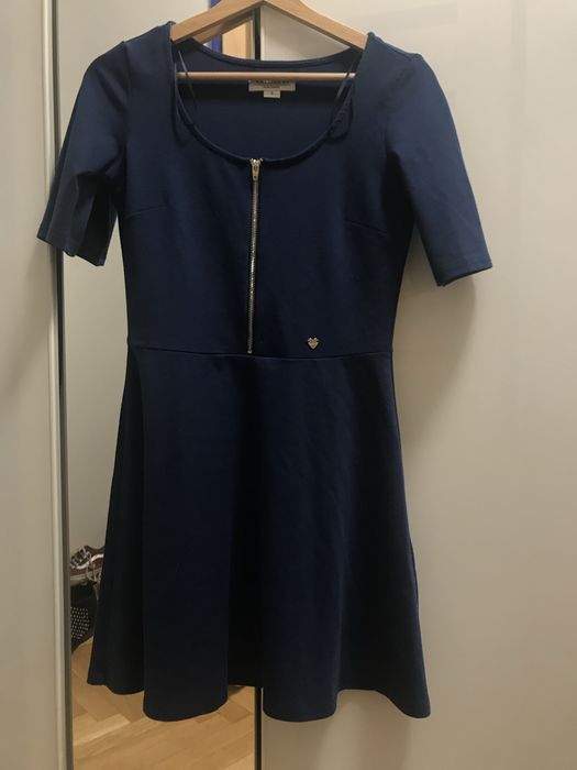 Niebieska sukienka Cropp S 36