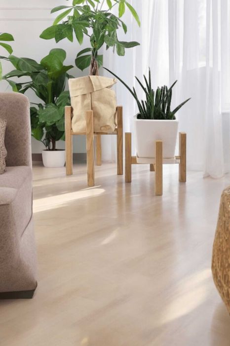 Stojak pod doniczkę Kwietnik drewniany dąb naturalny 20/h20