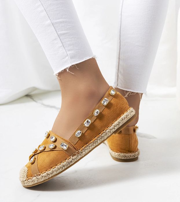 Brązowe espadryle Chanou