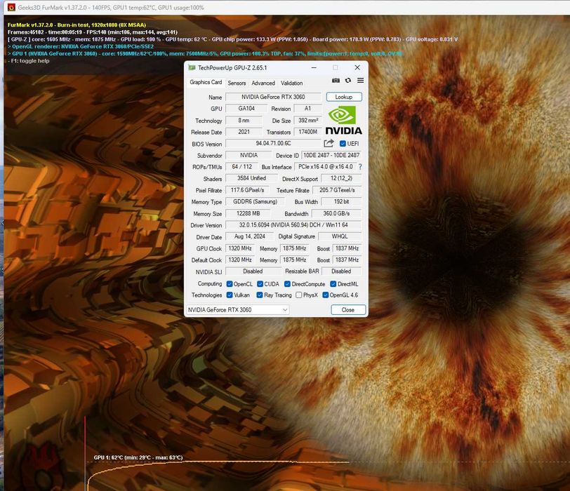 як нова відеокарта RTX3060 12GB PALIT Dual .TRADE-IN
