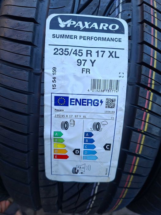 Nowe Opony Letnie 235/45R17 Paxaro Summer Performace 235/45/17 4szt Polecam !!