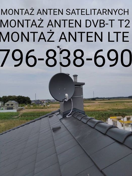 Antena TV Instalacje antenowe satelitarne DVB-T T2 LTE