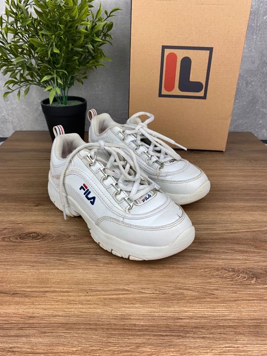 Buty Fila Strada Low r. 33 - białe sneakersy dziecięce