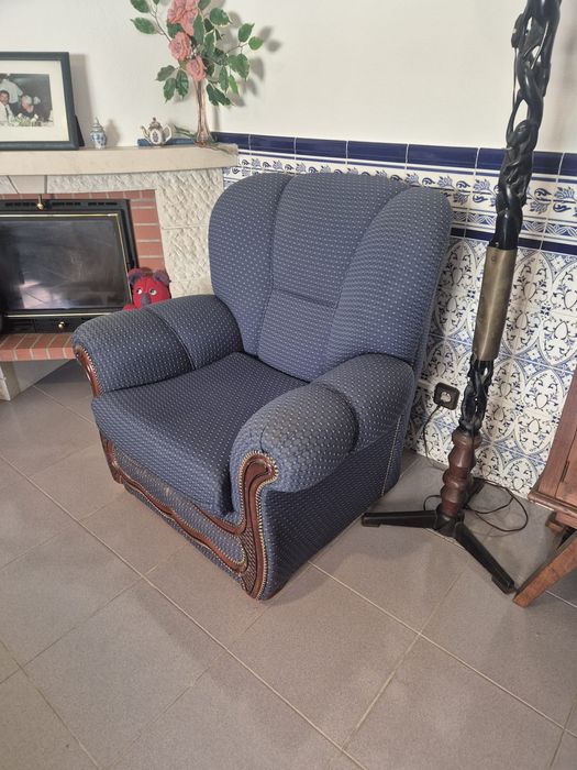 Sofá azul 85x83x90