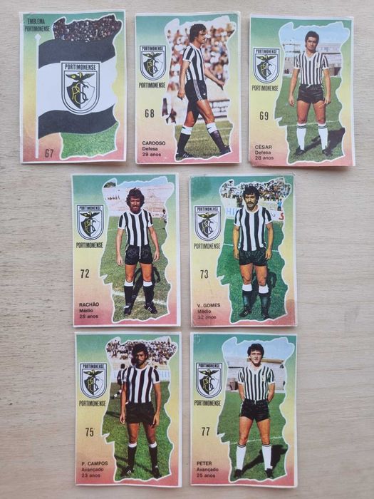 Cromos da equipa de futebol do Portimonense