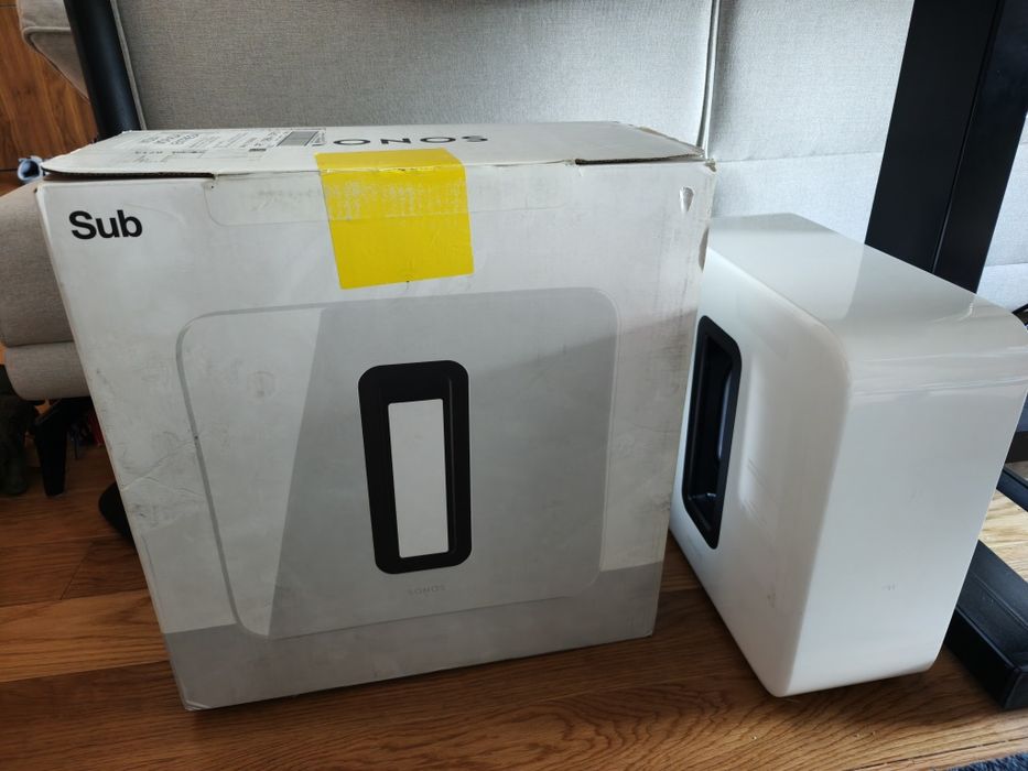 Subwoofer Sonos Sub 3, branco, como novo