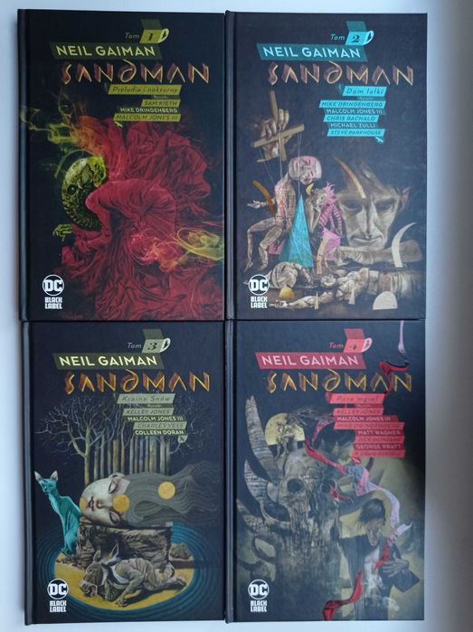 Sandman Neil Gaiman tom 1-4 DC Black Label Egmont Vertigo
