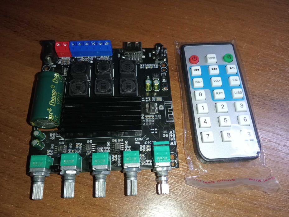Пiдсилювач 2х50W+100W HiFi Bluetooth 5.1  TPA3116D2