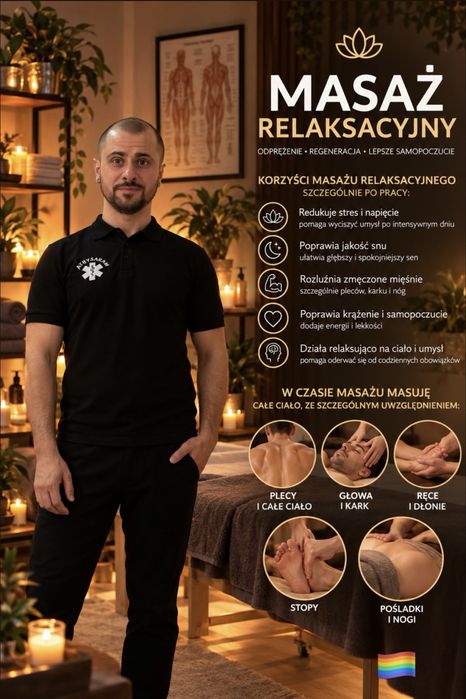Masaż Relaksacyjny- Klasyczny  całego ciała