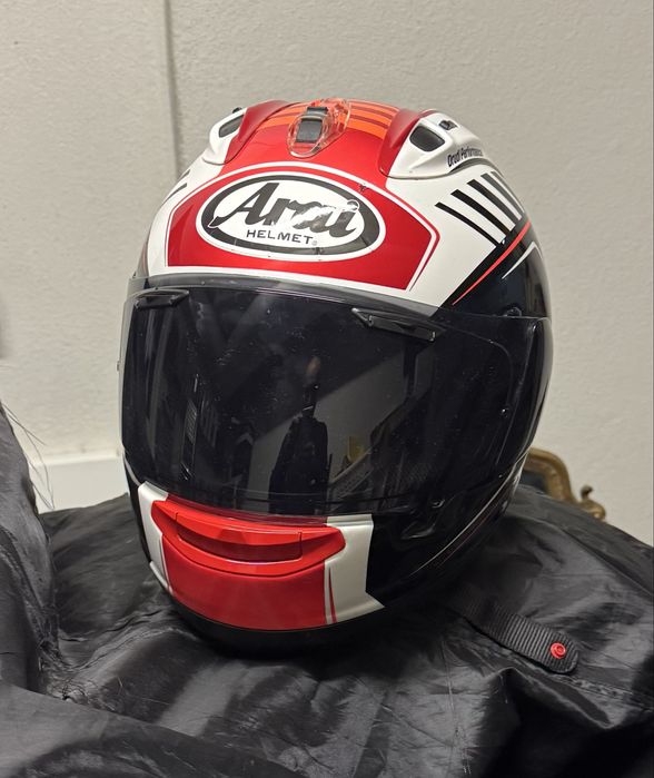 Capacetes Arai Shark Vancore lentes e mascara