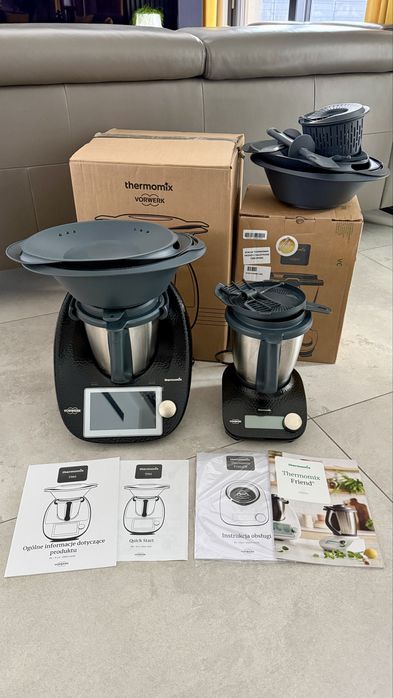 Thermomix TM6 + Friend + nakładka + 2 naczynia i zestawy szampański
