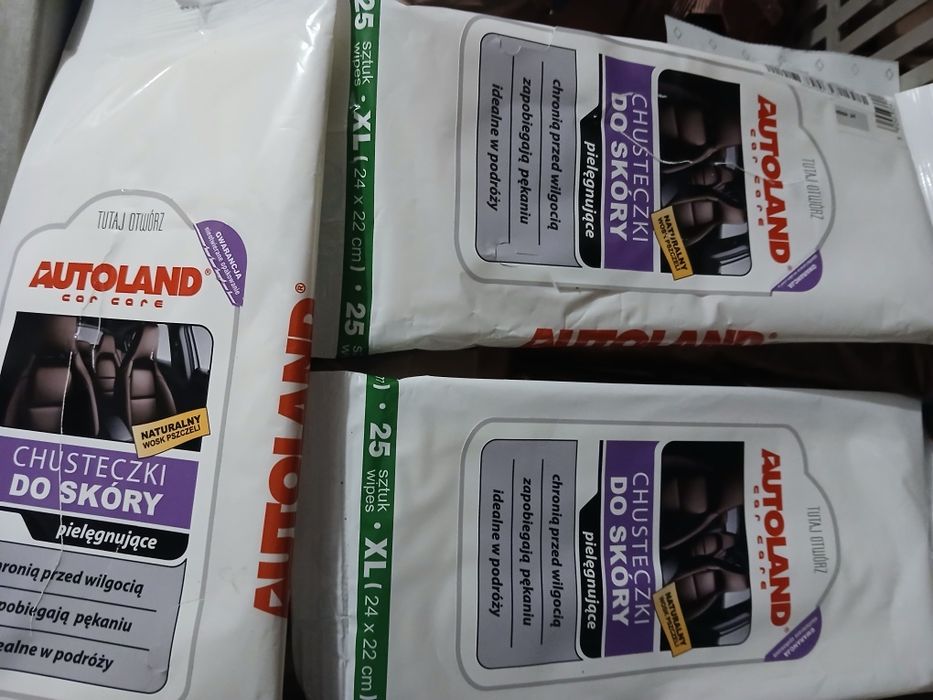 Chusteczki do skórzanej tapicerki samochodowej, meblowej
