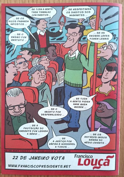 Banda desenhada - Francisco Louça - Uma BD Presidencial 2006