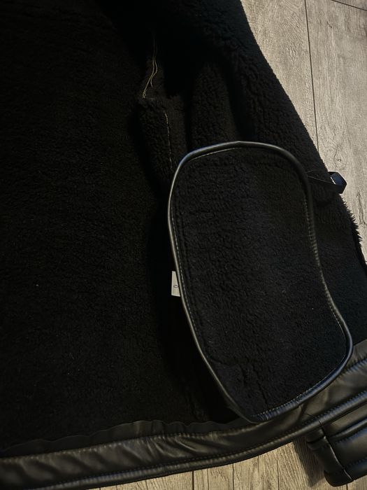 Męska kurtka zimowa lotnicza aviator kożuch