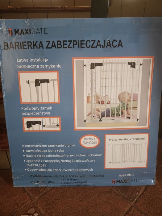 Barierka bramka zabezpieczajaca  NOWA