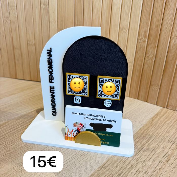 Placa Personalizada com QR Code para Avaliações Google e Redes Sociais