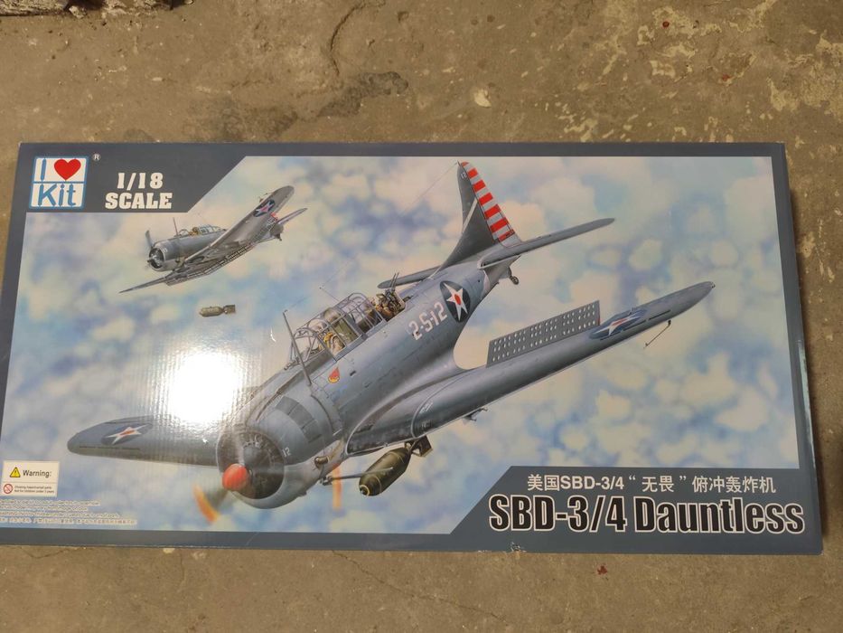 Model samolotu SBD 3/4 Dauntless 1/18 I Love kit