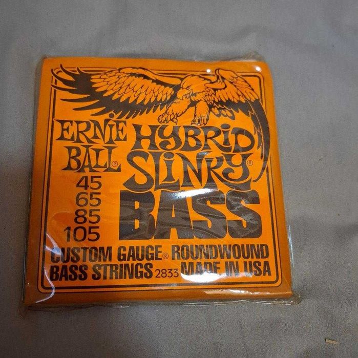 Струни для електричної бас-гітари Ernie Ball  - D'Addario  4-6 струн usa