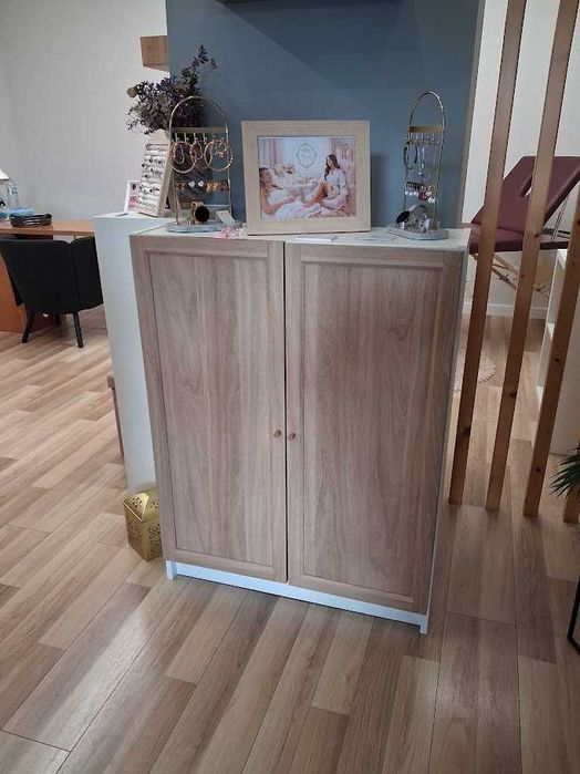 Móvel / Estante BILLY IKEA com Portas OXBERG Carvalho