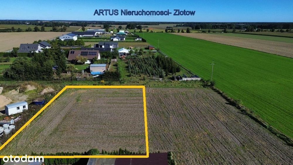 Działka budowlana usługowo-mieszkalna – Dzierzążen