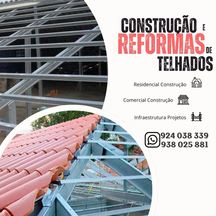 Restauração e fabrico de telhados novos