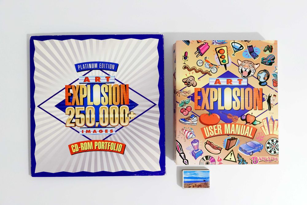 Retro komputery: komplet płyt z clip artami z lat 2000, na prezent!