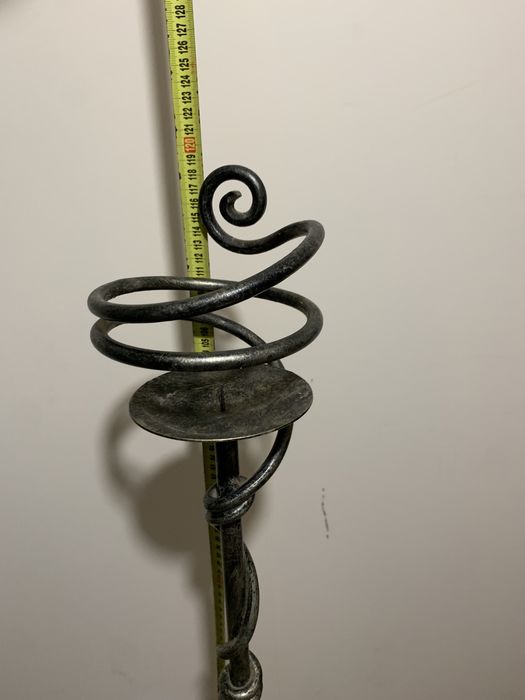 Świecznik metalowy 120cm malowany