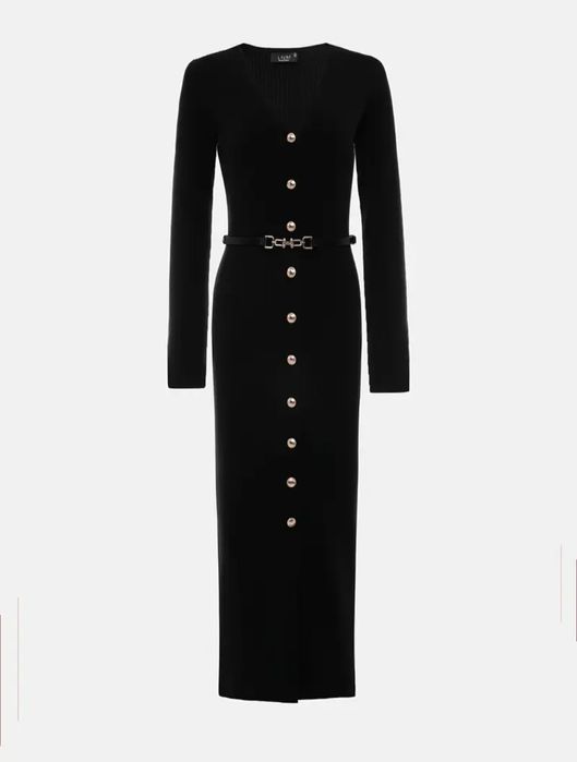 Сукня чорна, з ремнем