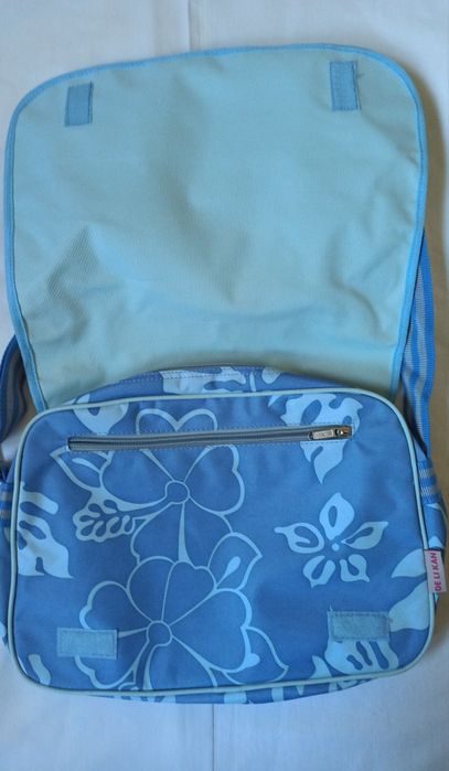 Mochila carteiro azul DE LI KAN y2k