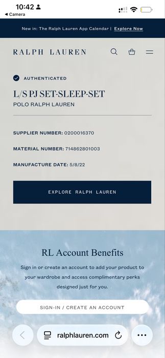 Мужская пижама Polo Ralph Lauren