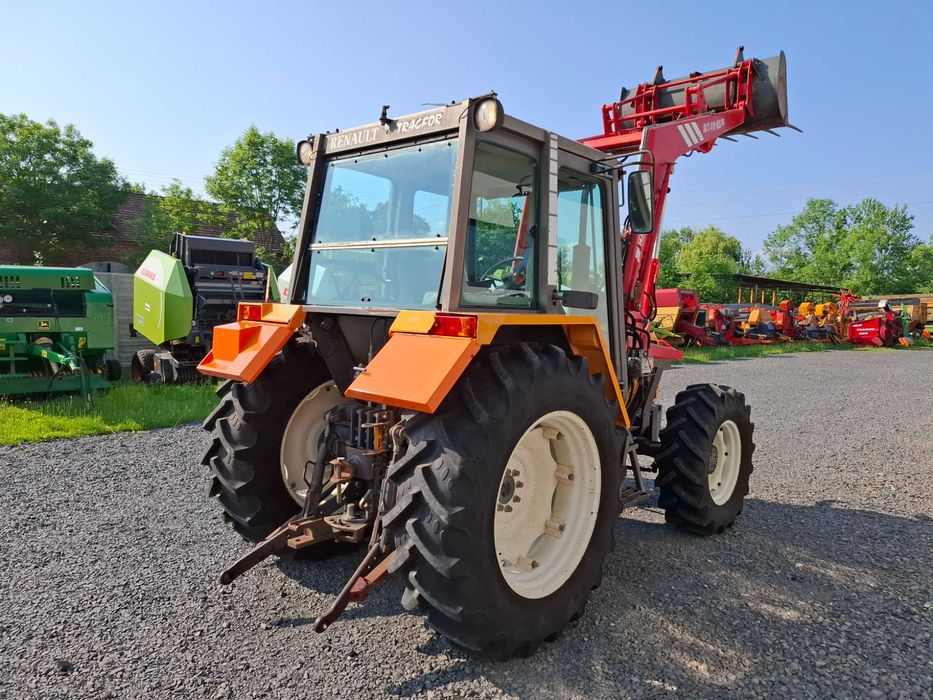 Piękny RENAULT 90,34 TX, Ładowacz MAILLEUX, Nowe OPONY