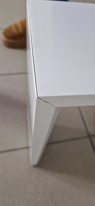 Nóżki stolika ławy białe połysk