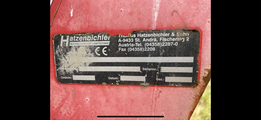 Борона штрігельна Hatzenbichler, Німеччина