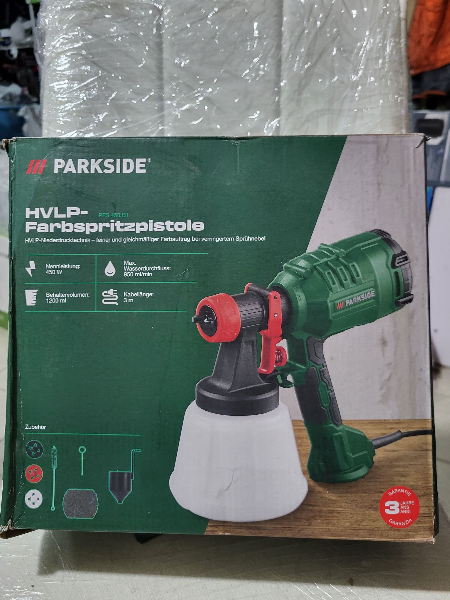 Фарборозпилювач електричний Parkside PFS 450 B1: 1 500 грн. -  Электроинструмент Южноукраинск на Olx | Malerzubehör