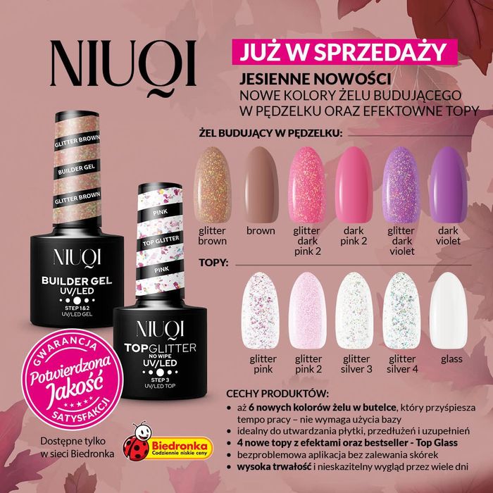 NIUQI żel BUILDER hybrydowy do paznokci