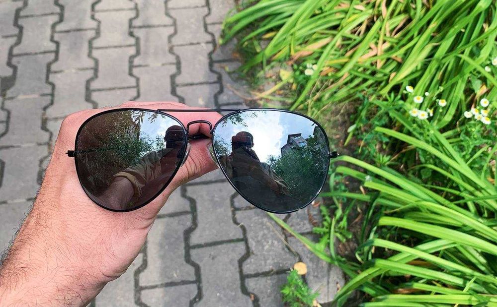Солнцезащитные очки авиатор капельки Casual Black original