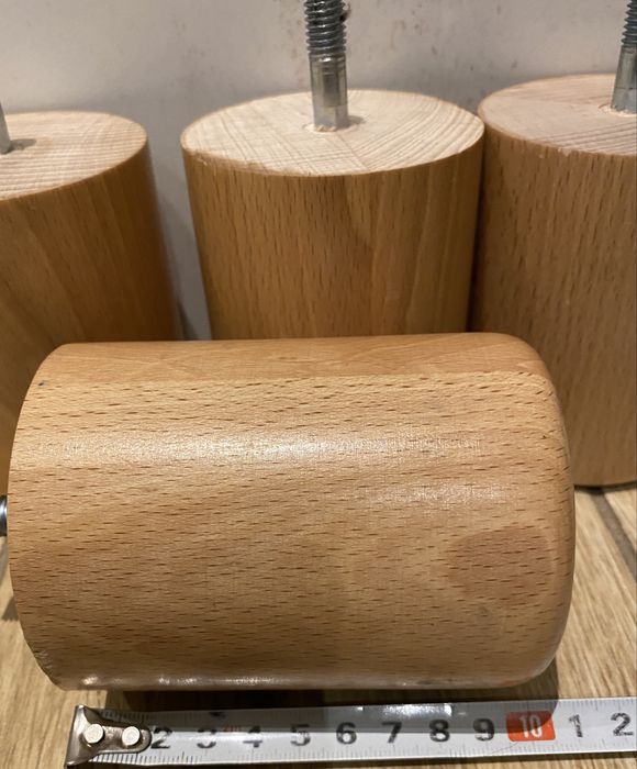 Kpl 4 szt nogi do mebli 10 cm