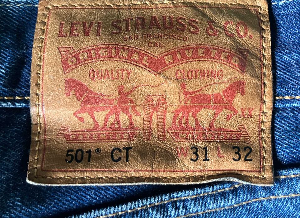 Calças de ganga Levi's 501 CT 31x32 homem vintage