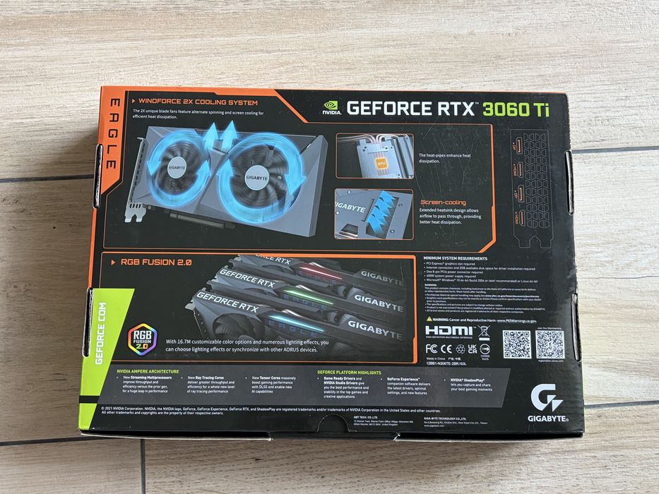Zarezerwowane Gigabyte GeForce RTX 3060 Ti EAGLE OC 8G – 8 GB GDDR6