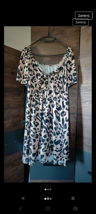 Sukienka w panterkę