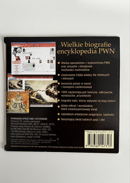 Wielkie Biografie Encyklopedia PWN Płyta PC