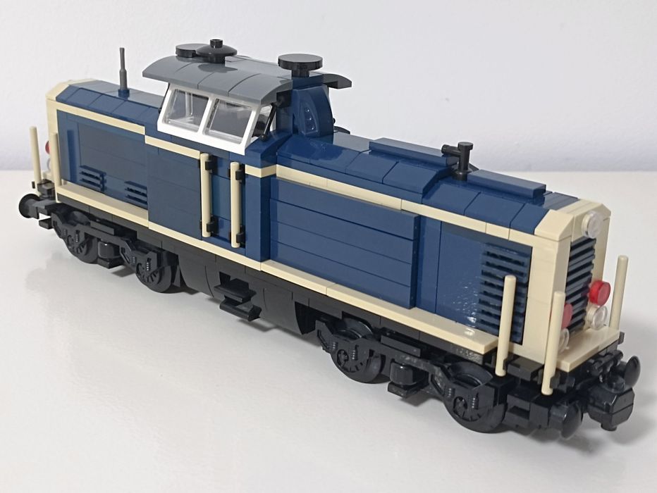 Lokomotywa V100 klocki kompatybilne pociąg train